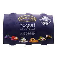 Dairyland Assorted Yoghurt 6*150G
